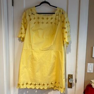 Anthropologie Yellow Mini Dress 26W